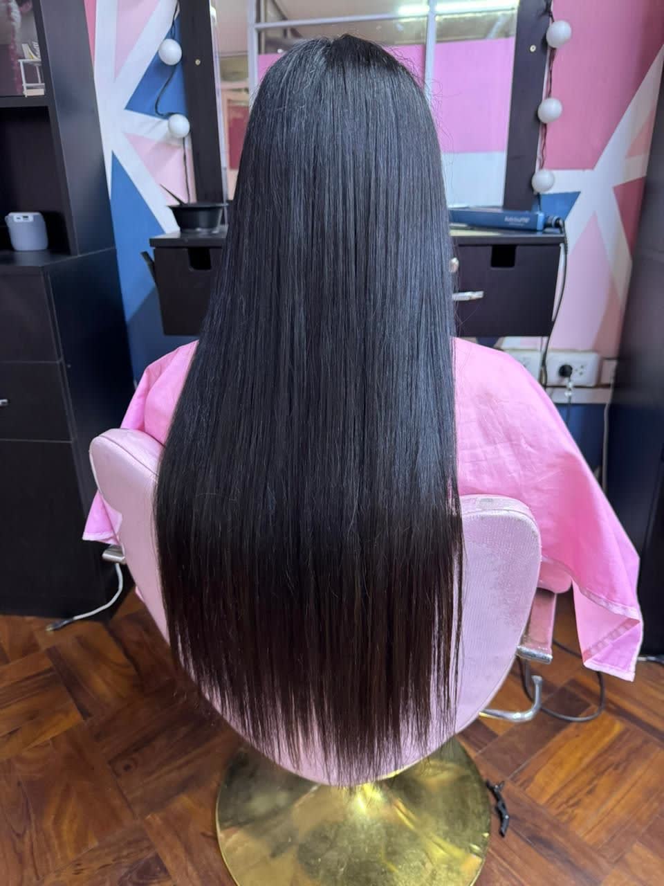 Cabello liso tras tratamiento